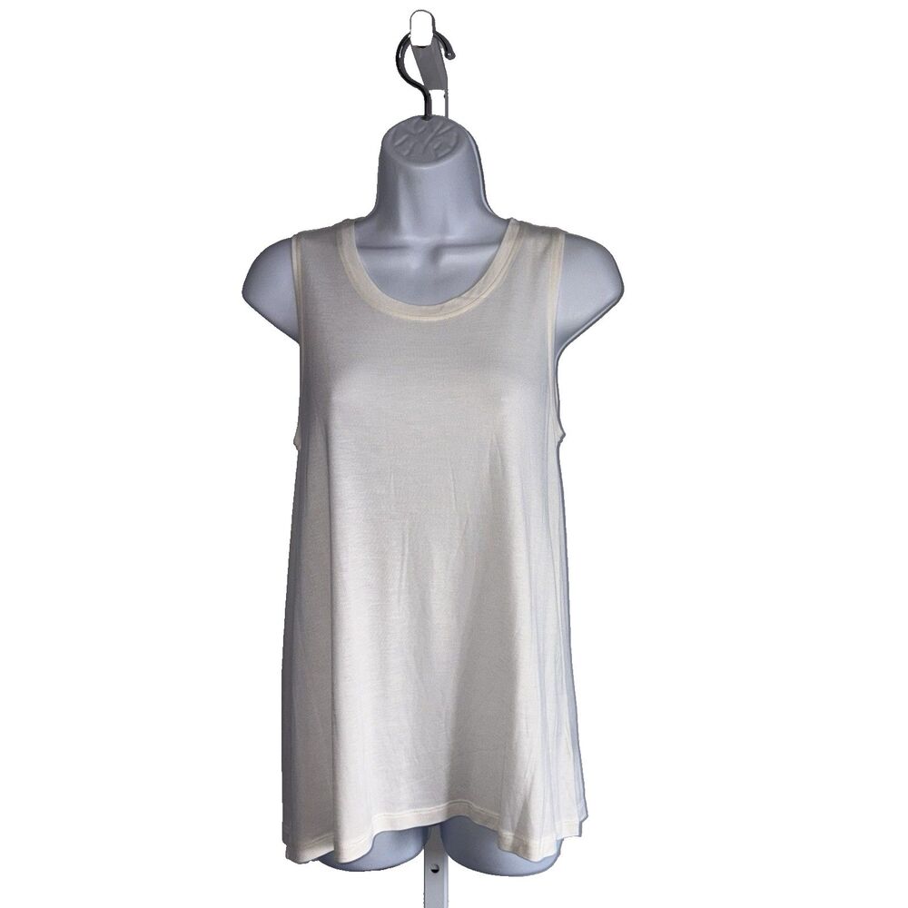 Lauren Ralph Lauren Ivory Cream Tank Top Size Petite Small PS NEW Viscose